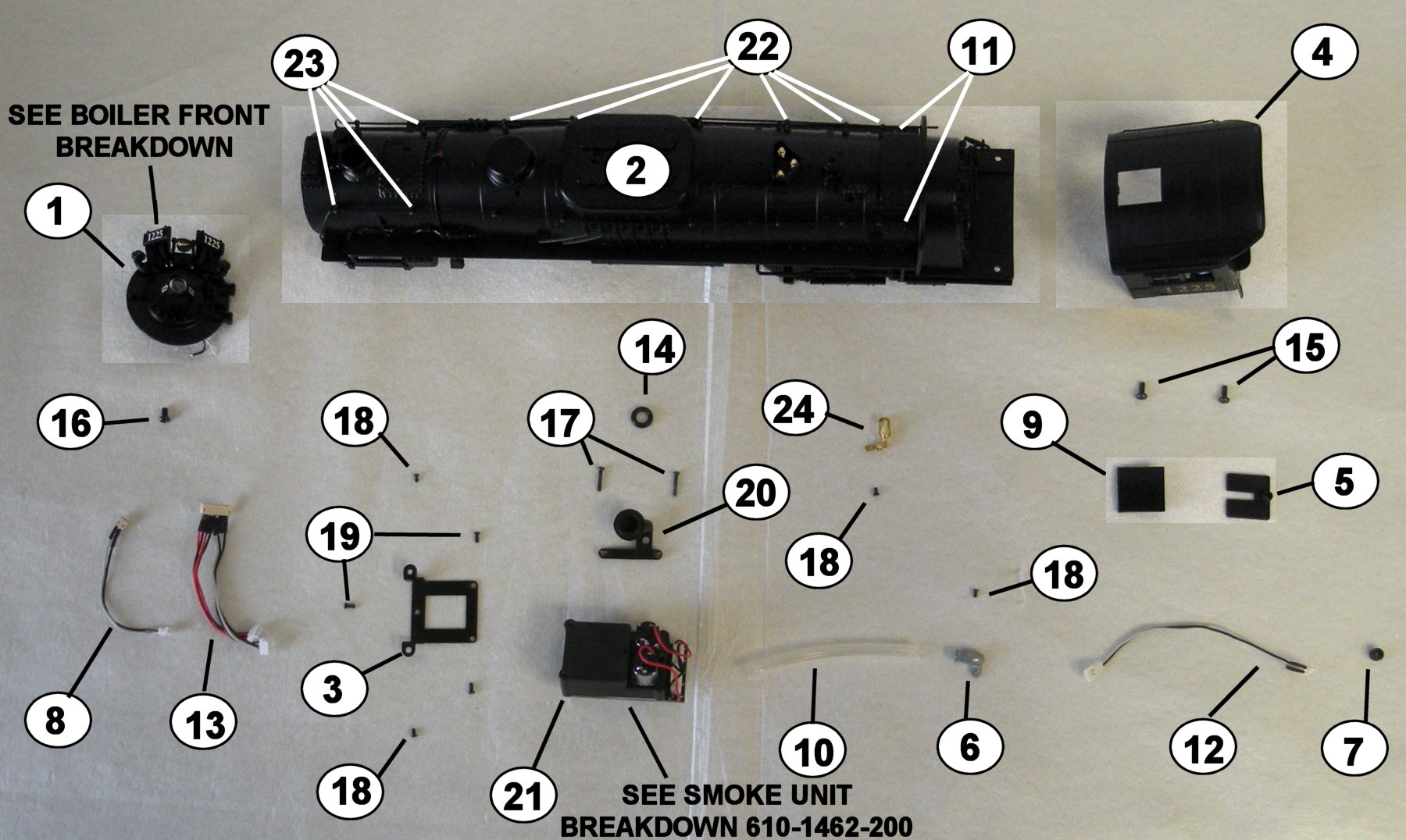 The Polar Express 10th Anniversary Scale Berkshire Locomotive 1225